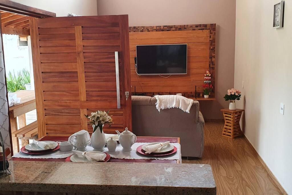 Resort&Lazer Piscinas, Beach Tenis, Bike, Golfe, Pesca, Ar, Wifi Fibra, Tv A Cabo E Lareira Aguas de Santa Barbara Exterior photo